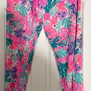 Vibrant Floral Print Pants